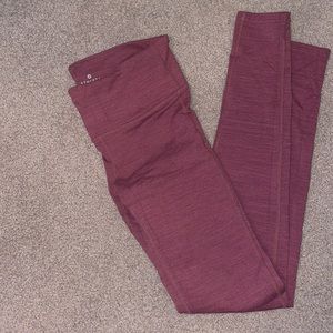pink/red athleta leggings